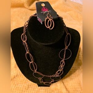 COPPER NECKLACE & EARRING SET. New! Gorgeous!
